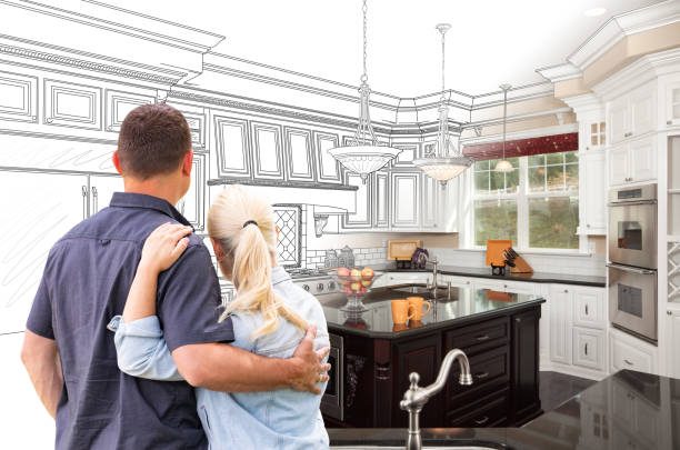 Professional Kitchen Island Installation technician working in Upper Darby, PA